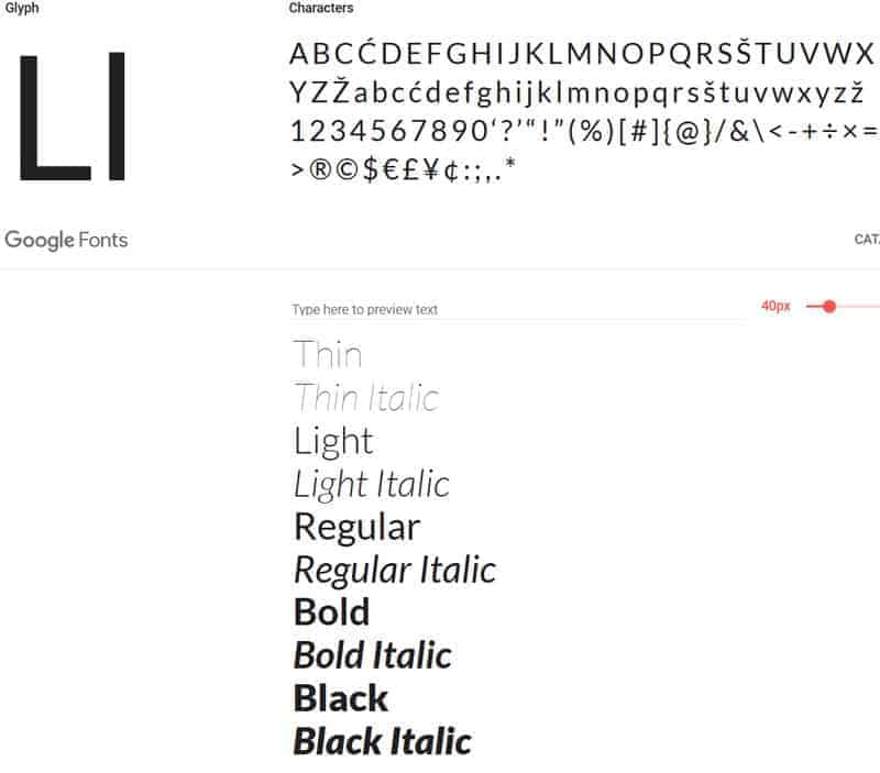 Die besten Google Fonts 4 JoeWP - Lato Google Fonts