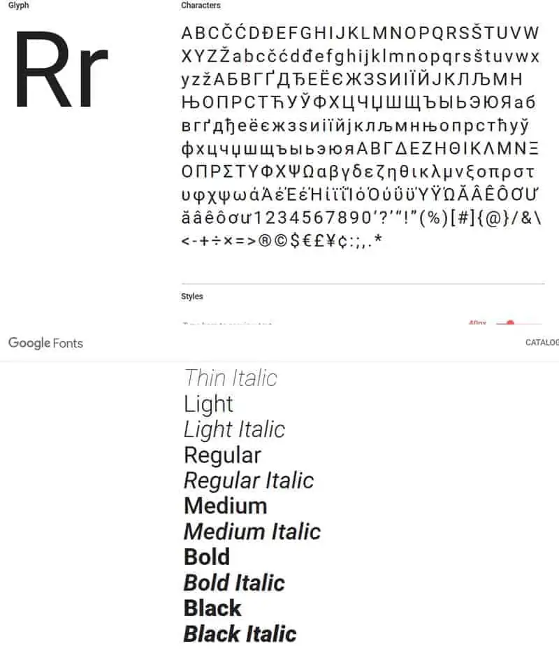Die besten Google Fonts 2 JoeWP - Roboto Google Fonts