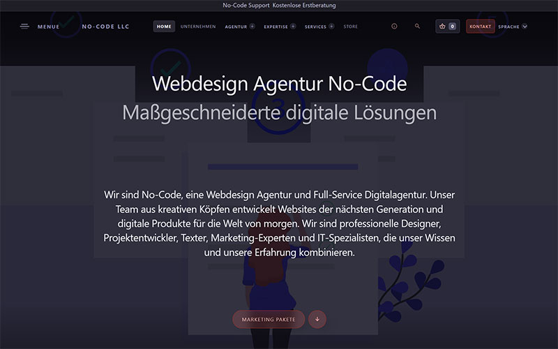 No-Code Agentur - Referenz Website der JoeWP WordPress Agentur